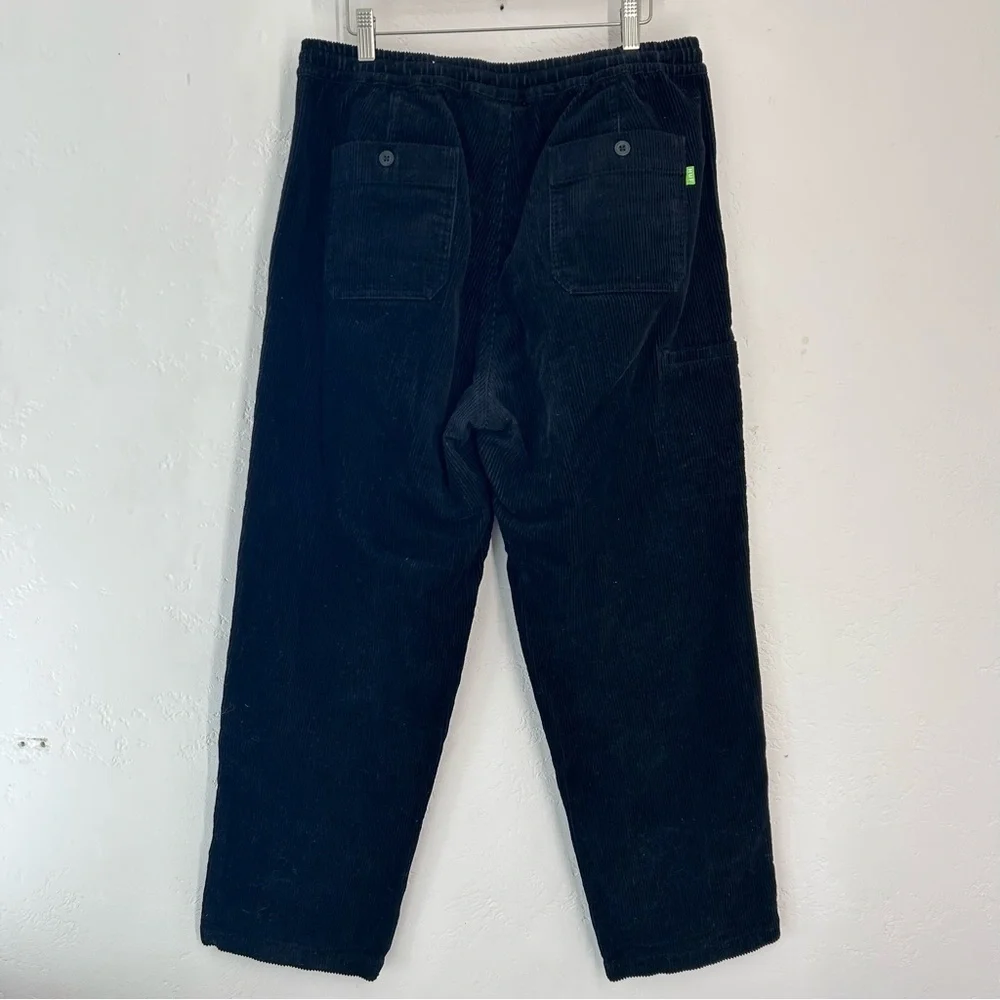 HUF Corduroy Leisure Pull-on Pants Men’s Size L 33x29 Black